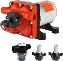 Seaflo Diaphragm Pump 42 Series with Bypass for Reduced Cycling 12V/24V 3.0GPM 55PSI (12 Volts)